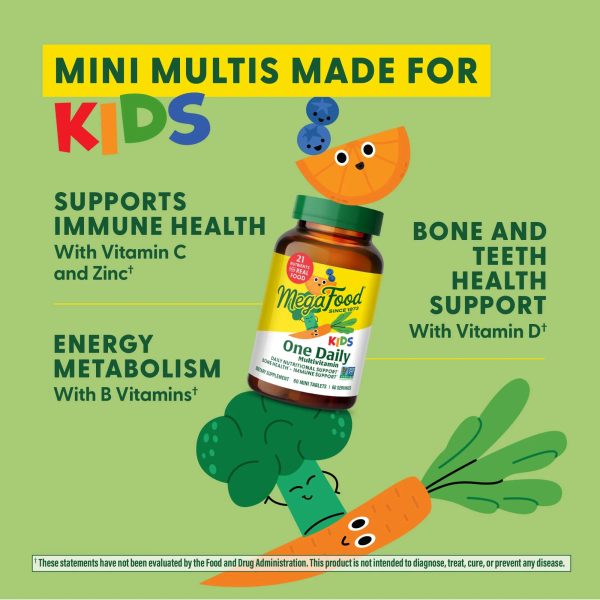 MegaFood Kids One Daily Multivitamin Mini Tablets 60ct Fashion