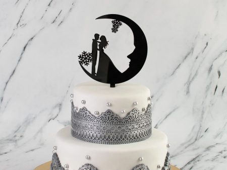 Silver Anniversary Couple Cake Fashion