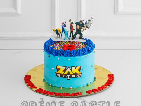 ZAK storm Theme Cake For Cheap