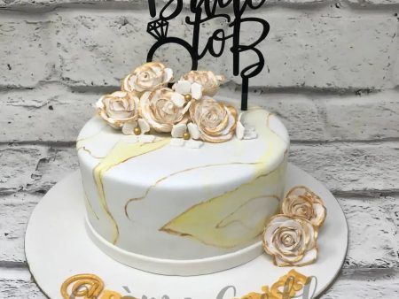 Marble and Rose Cake Online Hot Sale