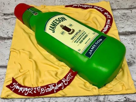 Whiskey Bottle Cake Sale