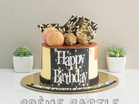 Classic Drip Macaron Cake For Sale