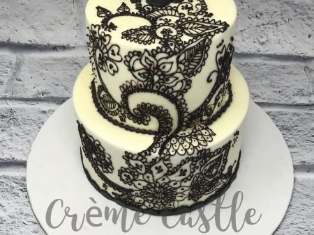 Mehendi Art Cake Hot on Sale