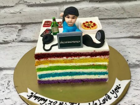 Rainbow Workaholic Cake Online Hot Sale