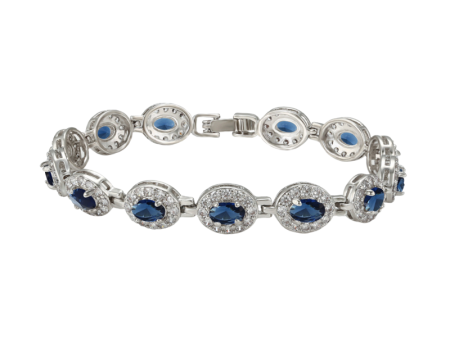 Love Open Heart Tennis Bracelet Online Hot Sale