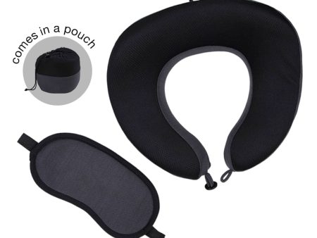 Santhome Travel Set (Pillow and Eyemask in Pouch) For Discount