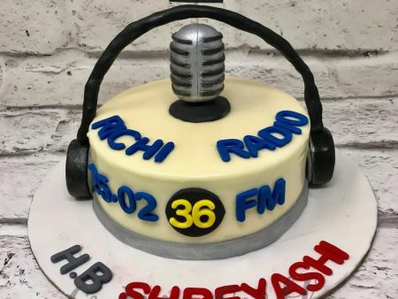 Mic and Headphone Cake Online Sale