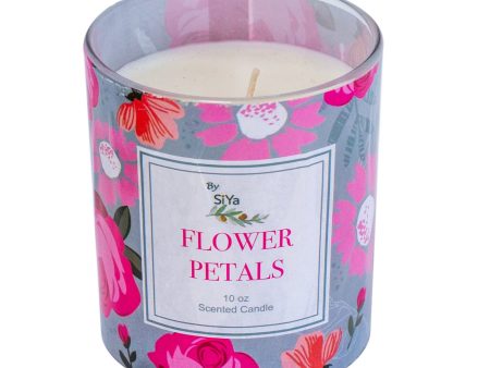 10 Oz Floral Prints Glass Candles Fragrances Cheap