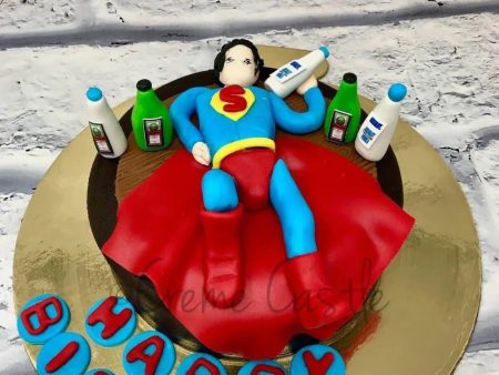 Drunk Superman Cake Online now