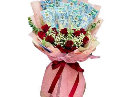 10 red rose with 15k money Supply