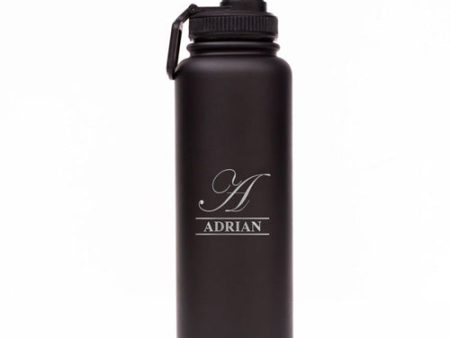 Black Personalised Hydration Vacuum Bottle , 1 litre Sale