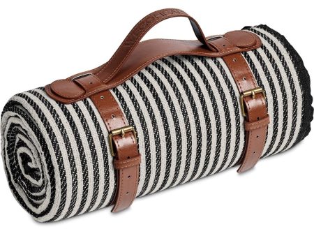 Serendipio Palmgrove Picnic Blanket - Black For Sale