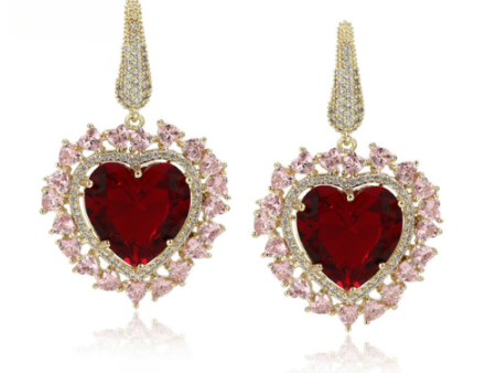 Katerina Garnet Earrings Discount