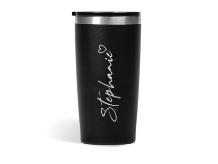 Alex Varga Bosky Vacuum Tumbler - 580ml - Black For Sale