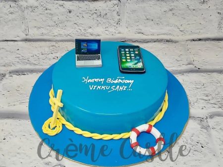 Sailor And Mobile Cake For Discount