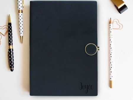 Personalised A5 Notebook With Ring Strap Discount