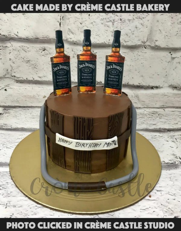 Whiskey Bottles Cake For Cheap