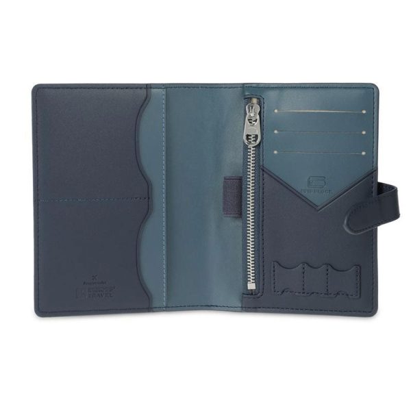 SKROSS Travel - Ambassador Passport Wallet - Blue Cheap