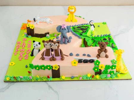 2 shape jungle cake For Discount