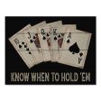 CIN3054PAL - Know When to Hold  em - 16x12 Hot on Sale