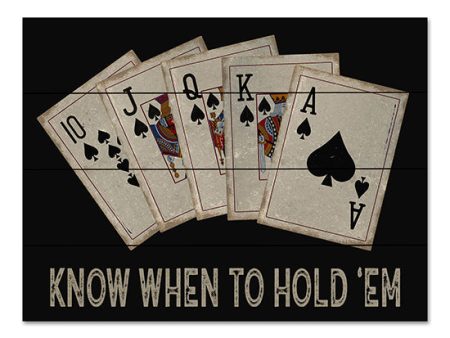 CIN3054PAL - Know When to Hold  em - 16x12 Hot on Sale