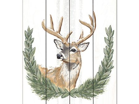 BAKE273PAL - Arctic Winter Deer   - 12x16 on Sale